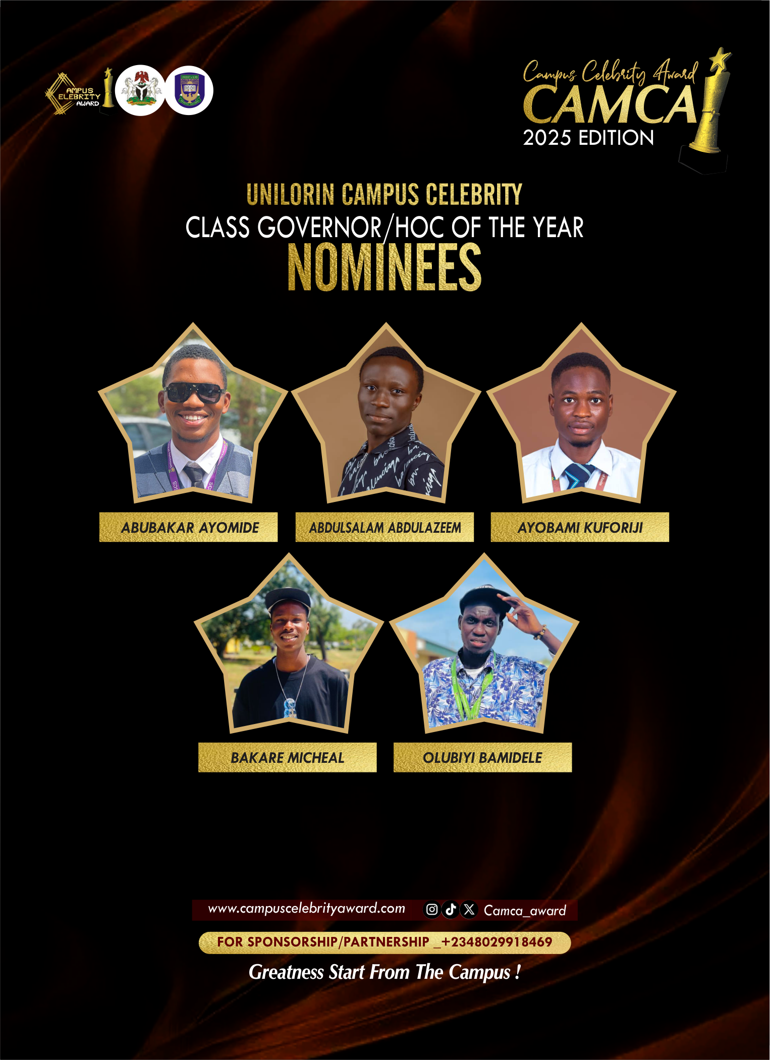 CLASS GOVERNOR / HOC - UNILORIN