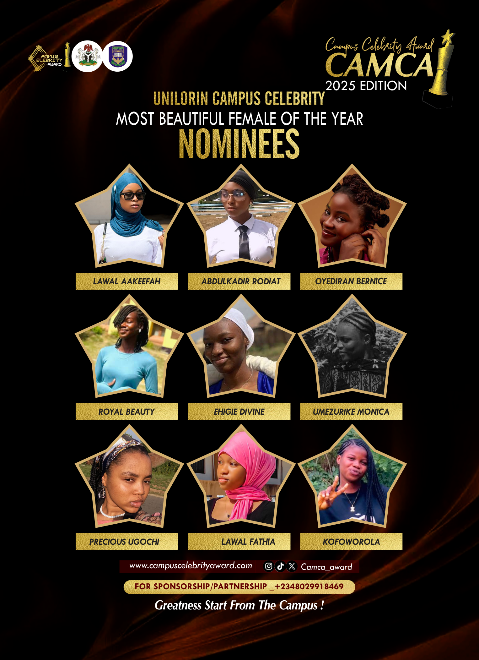 MOST BEAUTIFUL FEMALE - UNILORIN